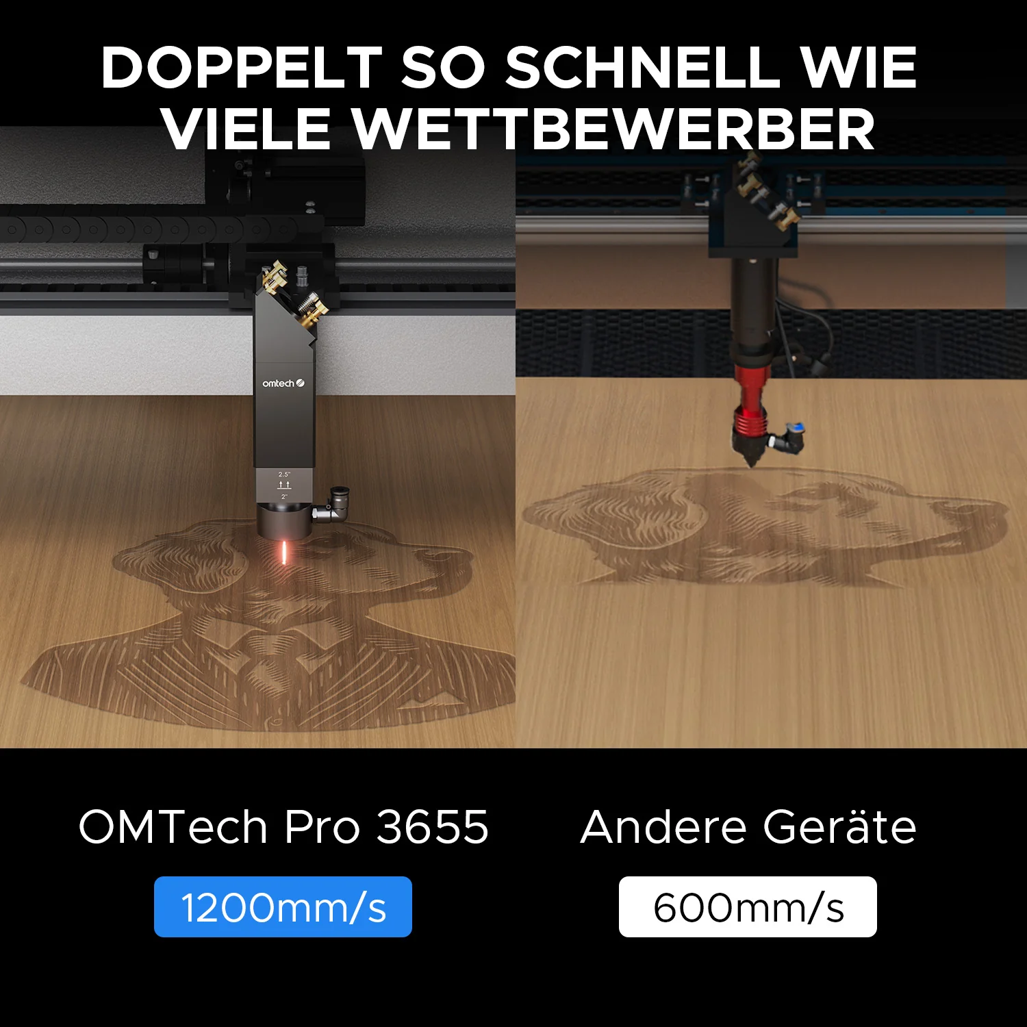 150W / 130W CO2 Lasercutter mit 1400x900mm Bearbeitungsfläche | Pro 3655 - Image 5