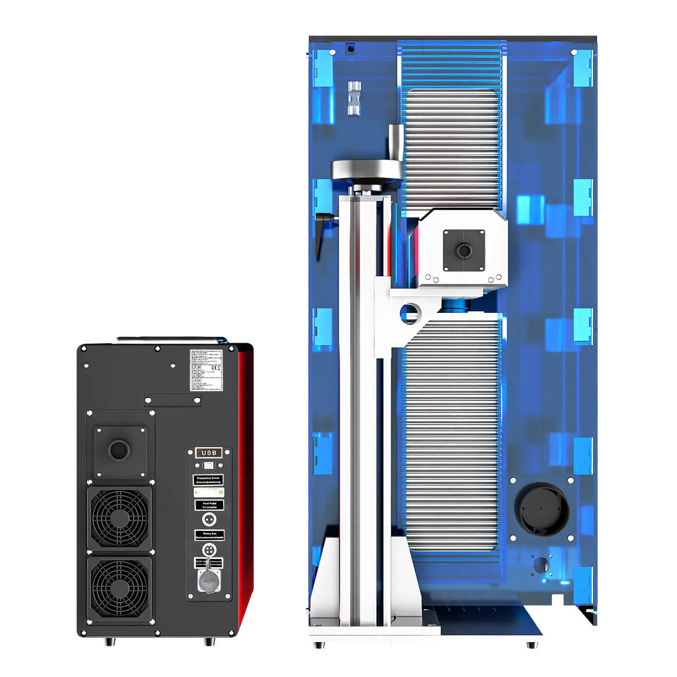 30W MOPA JPT Laser Graviermaschine für farbige Metallgravur & Metallbeschriftung | M-30 - Image 4