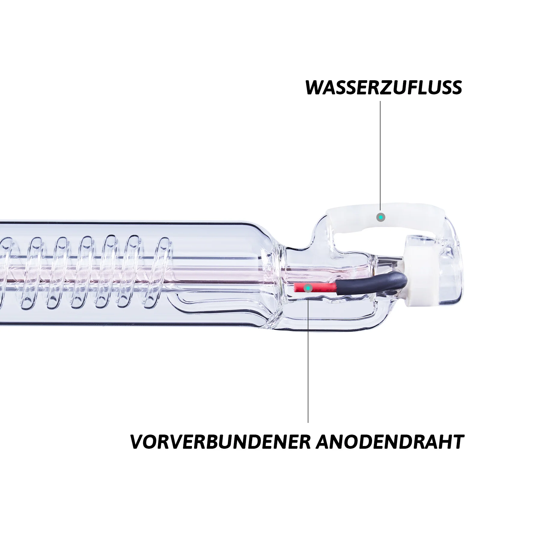 50W CO2 Laserröhre & Laser Tube für Laser Graviermaschinen und Lasercutter | 0350 - Image 3