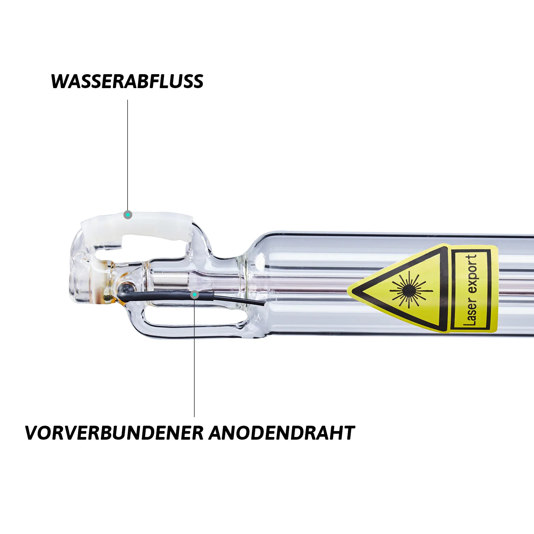 50W CO2 Laserröhre & Laser Tube für Laser Graviermaschinen und Lasercutter | 0350 - Image 4