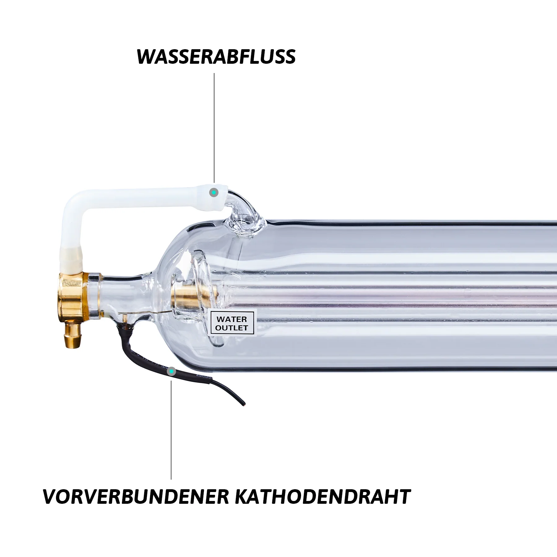 80W CO2 Laserröhre & Laser Tube für Laser Graviermaschinen und Lasercutter | 0080 - Image 7