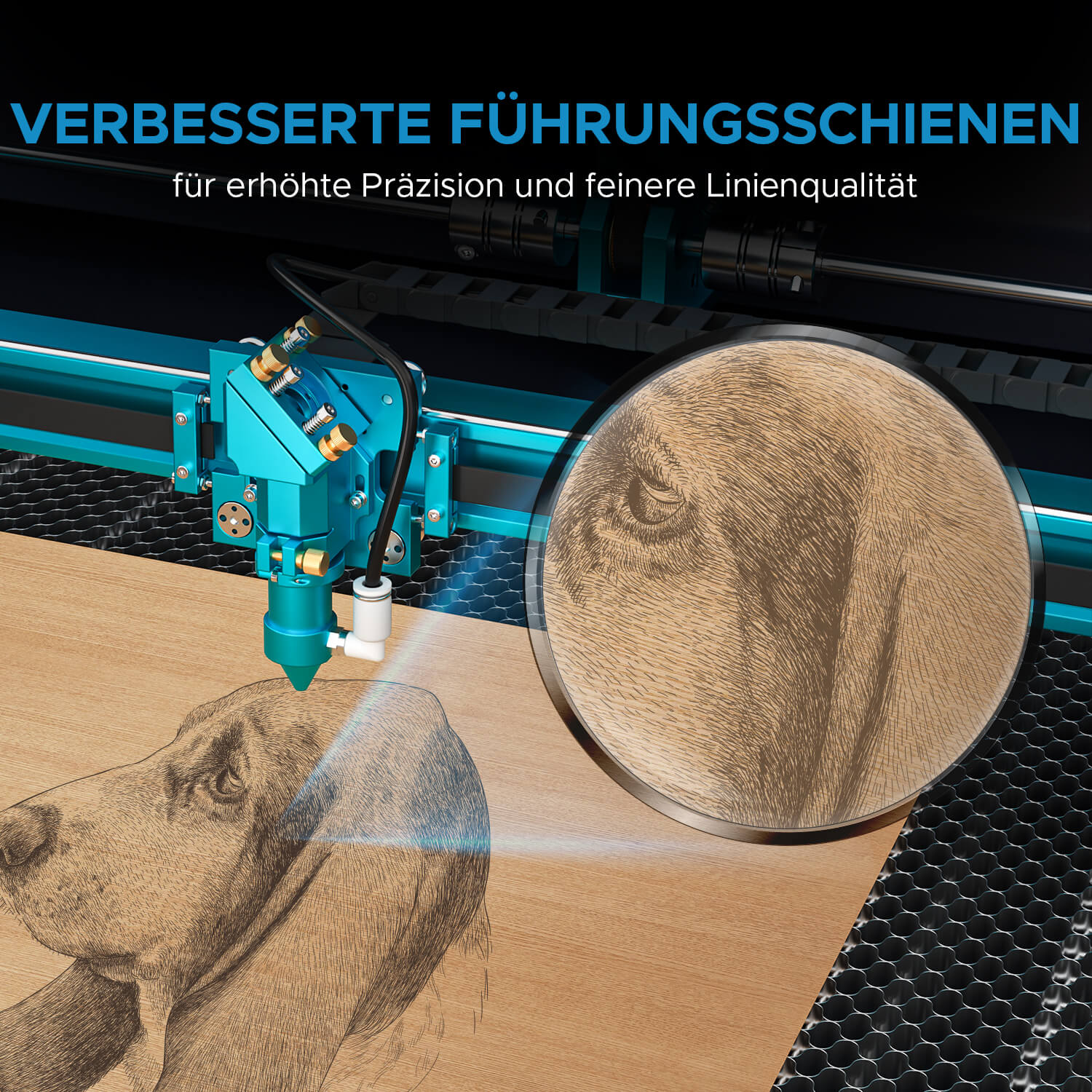 90W CO2 Laser Cutter & Graviermaschine mit 900x600mm Gravurfläche | Pronto-40 - Image 13
