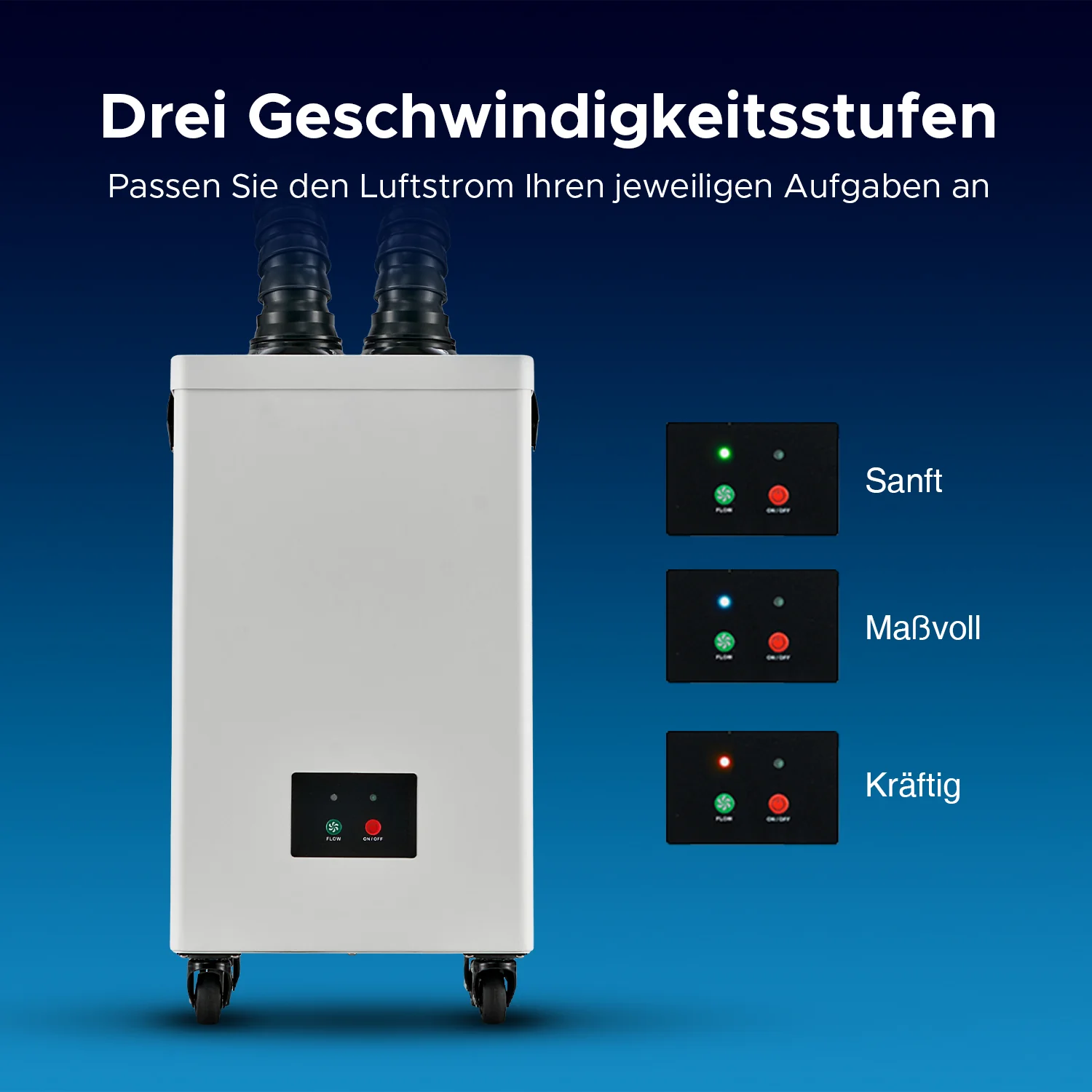 Rauchabsauger mit 3-Schichten-Filter und 2 Absaugrohren | LSP-250 - Image 5